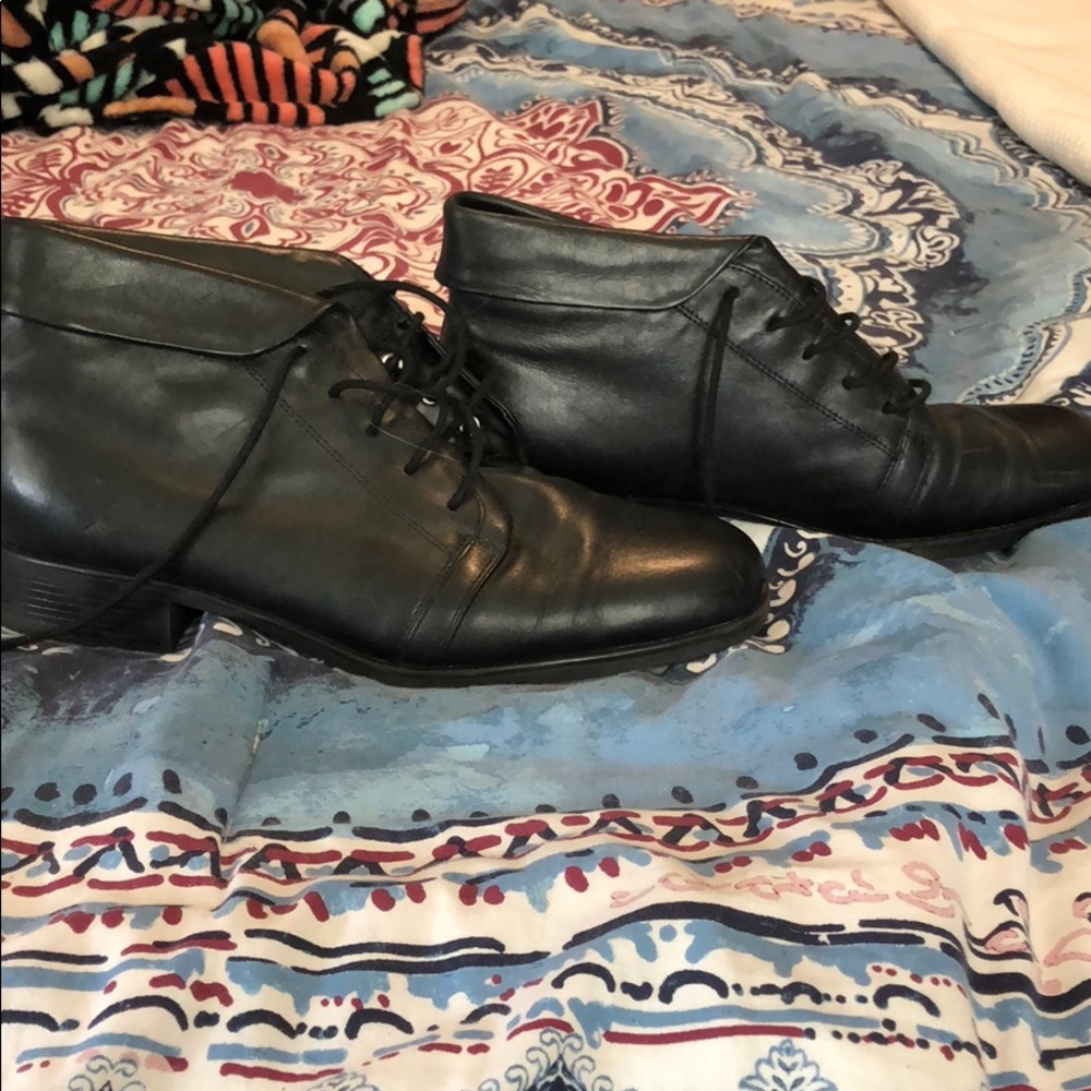 Vintage leather booties